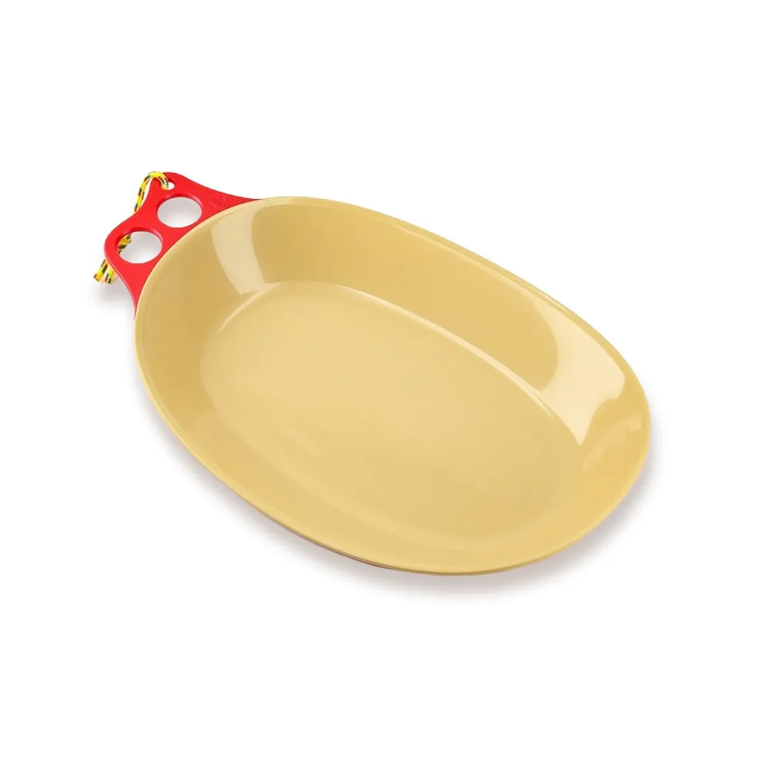 CHUMS Camper Curry Plate - Beige/Red