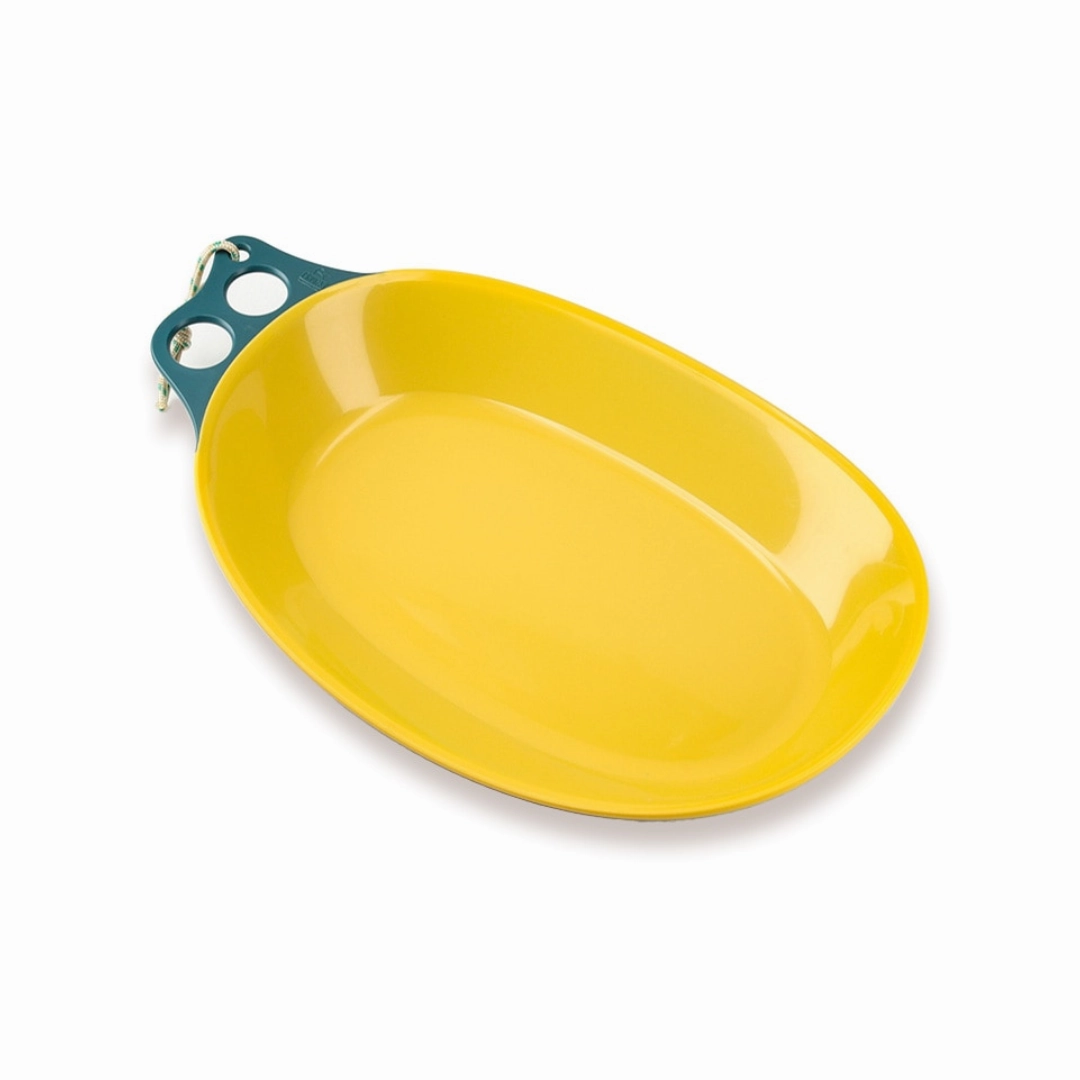 CHUMS Camper Curry Plate - Teal/Yellow