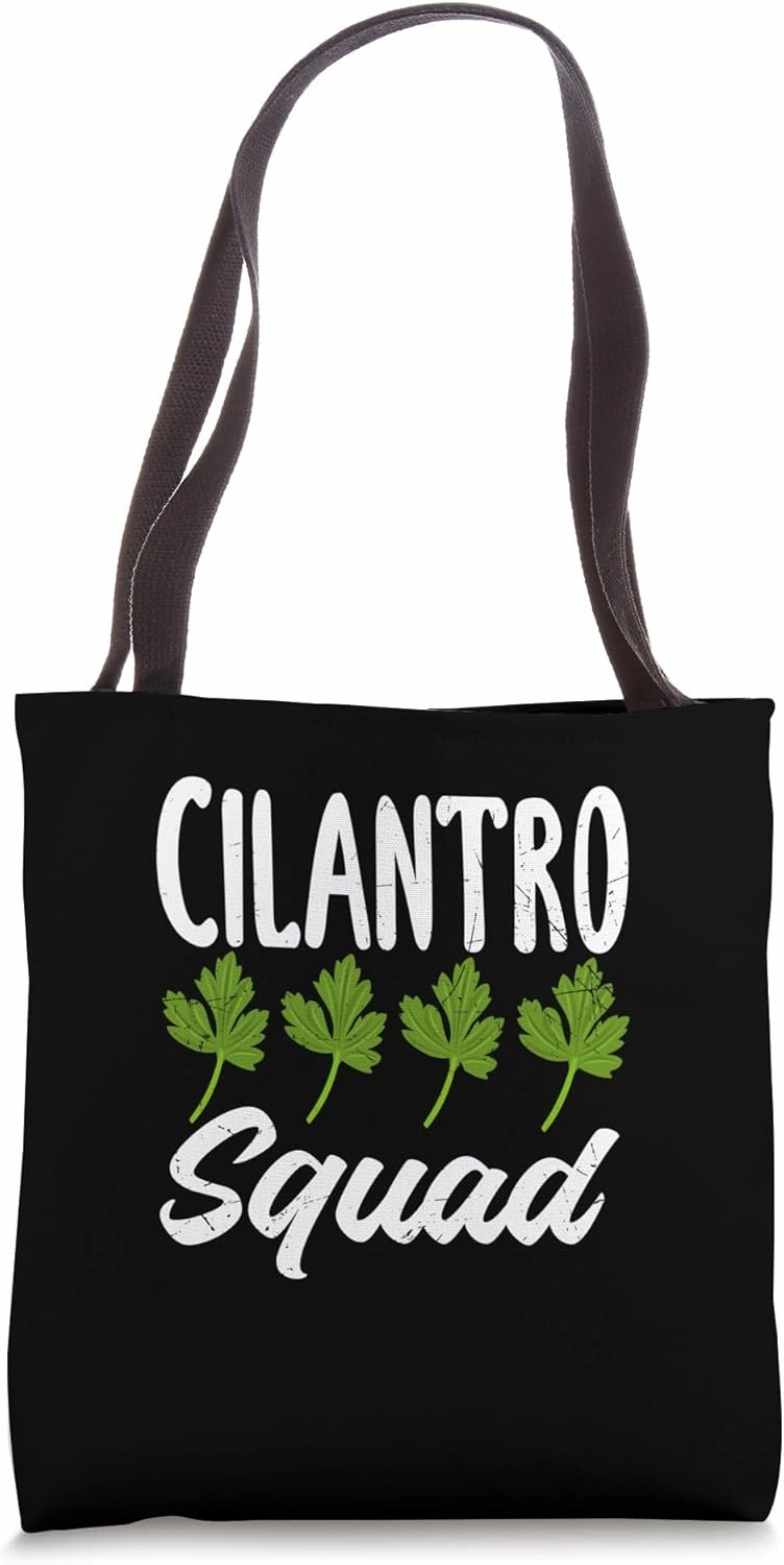 Cilantro Squad Funny Cilantro Lover Tote Bag