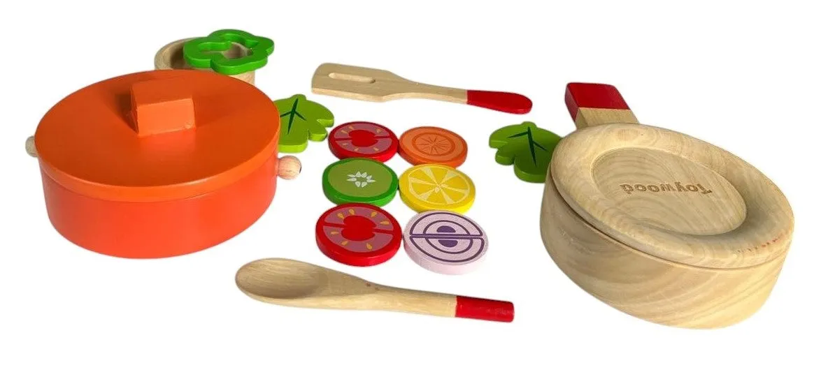 Classic Wooden Cooking Set- kitchen set for girls