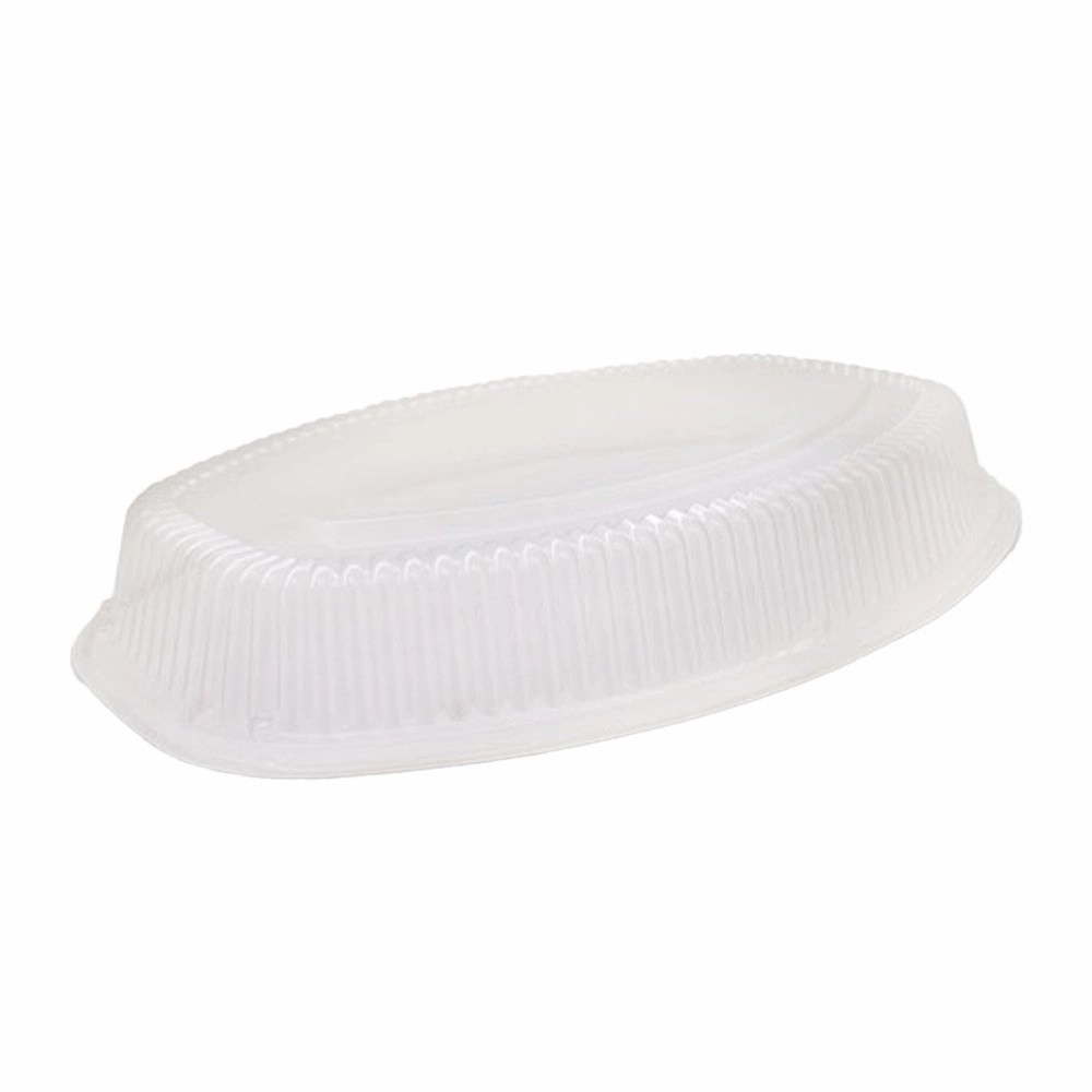 Clear PET Plastic Oval Platter Dome Lid To Suit 20" Inch - 48/CTN