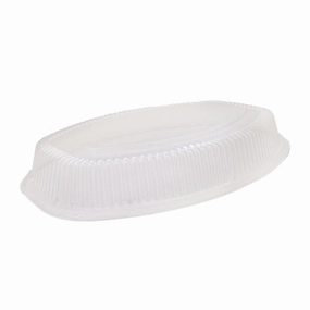 Clear PET Plastic Oval Platter Dome Lid To Suit 20" Inch - 48/CTN