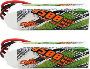 CNHL 4s lipo Battery 9500mAh 14.8V 90C lipo Battery Soft case with EC5 Plug for RC Car Truck Boat (2 Packs)
