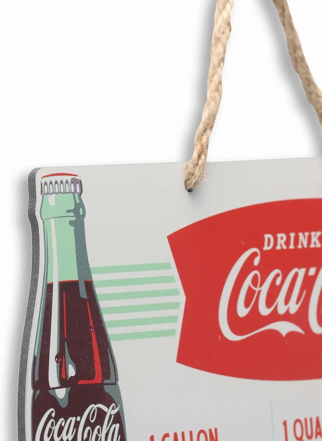 Coca-Cola Measurements Hanging Metal Sign - Fun Coca-Cola Cooking Conversion Chart for Kitchen - Great Gift Idea