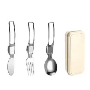 Compact 3-Piece Stainless Steel Cutlery Set