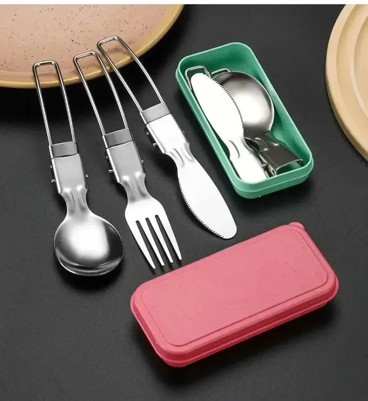 Compact 3-Piece Stainless Steel Cutlery Set