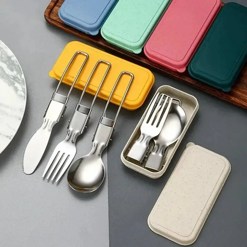 Compact 3-Piece Stainless Steel Cutlery Set