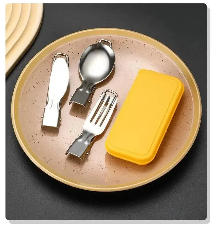 Compact 3-Piece Stainless Steel Cutlery Set
