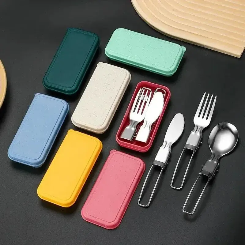 Compact 3-Piece Stainless Steel Cutlery Set