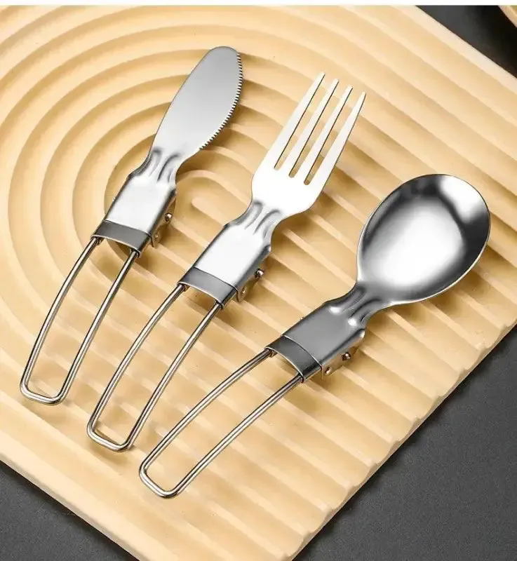 Compact 3-Piece Stainless Steel Cutlery Set