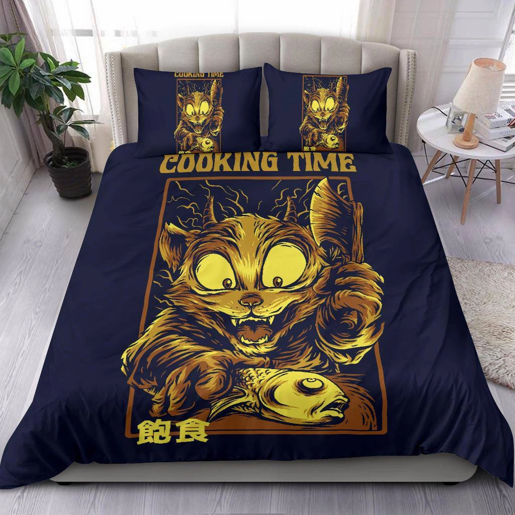 Cooking Time Chef Art Cartoon Bedding Set