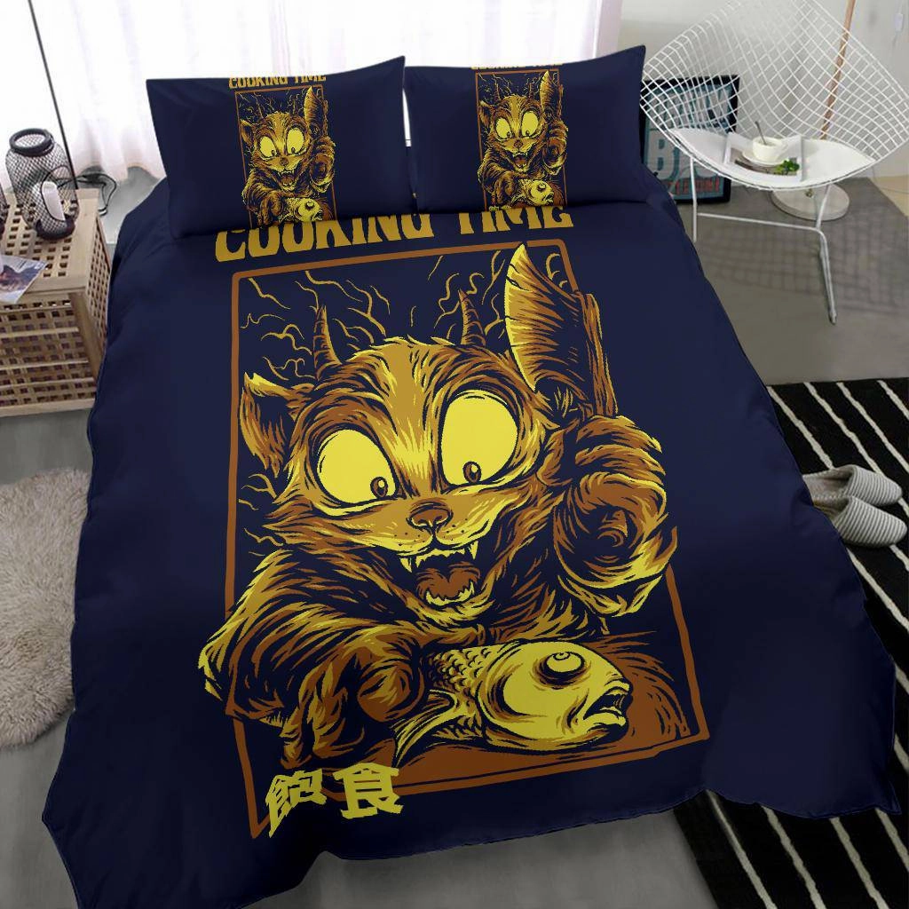 Cooking Time Chef Art Cartoon Bedding Set