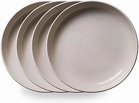 Corelle Artisanal Stoneware 4-Pc Meal Bowl Set, Oatmeal Solid Glaze Stoneware, 8.4-Inch Pasta Bowls