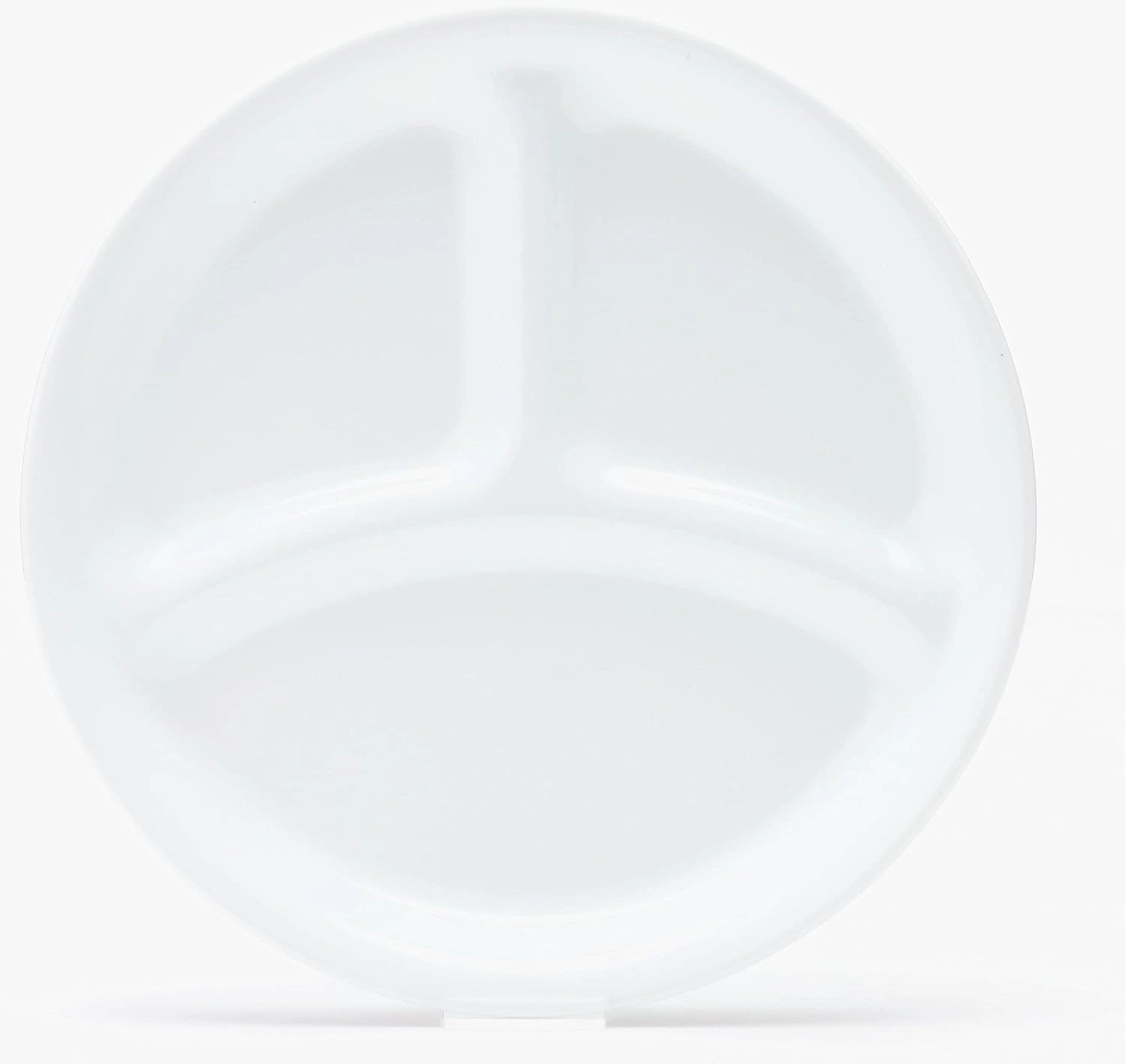 Corelle J385-N CP-8915 Plate, Outer Diameter 8.5 inches (21.5 cm), Shatter-Resistant, Lightweight, Winter Frost White, Lunch Plate (Small)
