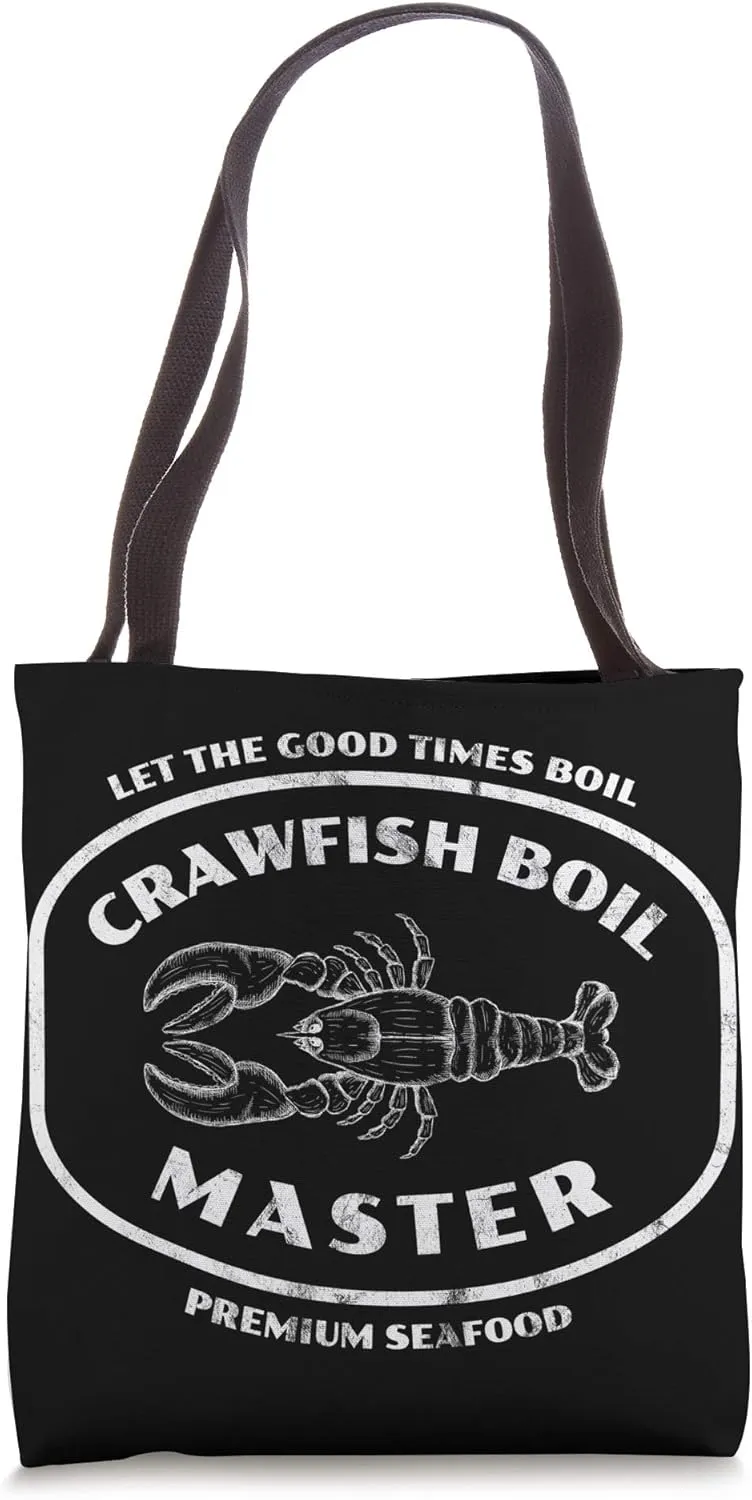 Crawfish Boil Master Cajun Seafood Festival Retro Cooking Tote Bag