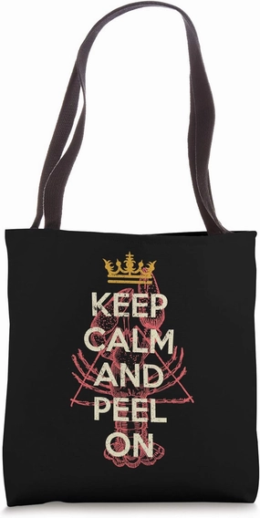 Crawfish Boil Keep Calm Peel Cajun Seafood Festival Cooking Tote Bag