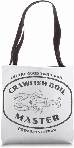 Crawfish Boil Master Cajun Seafood Festival Retro Cooking Tote Bag