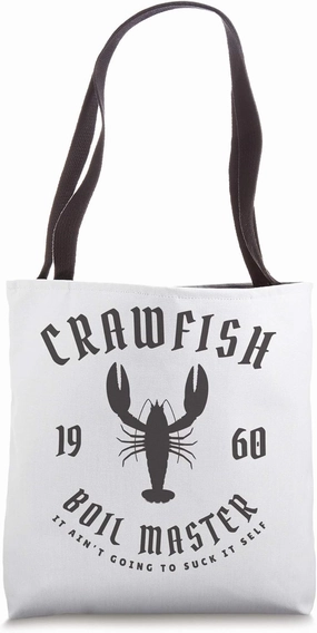 Crawfish Boil Master Cajun Seafood Festival Retro Cooking Tote Bag