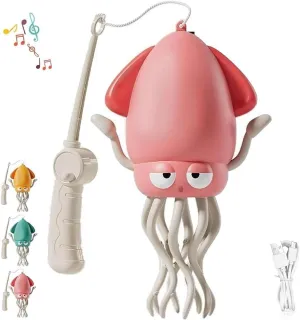 Crawling Octopus Baby Toy, Electric Crawling Octopus Toy, Playful Dancing Octopu Toys, Wiggly Wonder Smart Tentacle Explorer, Electric Magic Crazy Crawl Light up Music Toys Gifts(Pink)