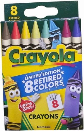 Crayola Crayons Limited Edition with 8 Retired Colors, 1 Box