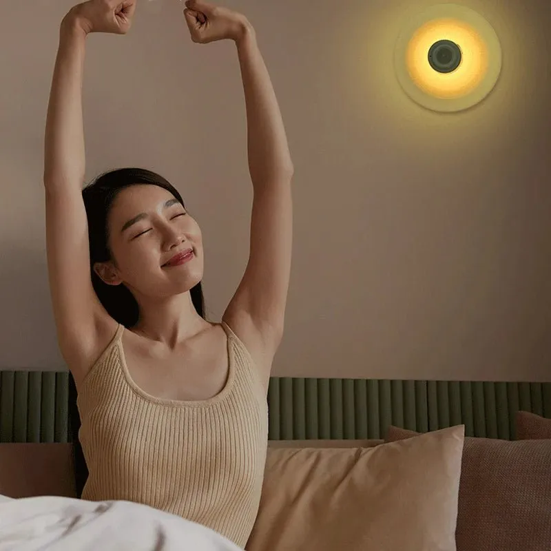 Creative Rechargeable Induction Sucker Night Light - Adjustable Infrared Sensor LED Night Light Light Bulb