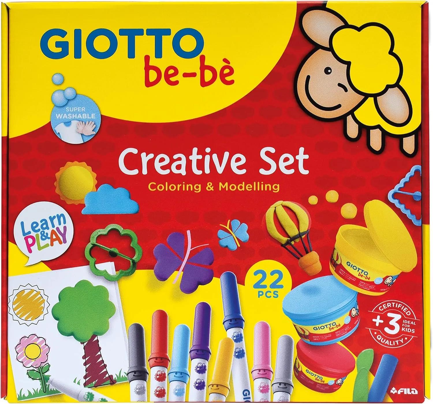 Creative Set, Coloring & Modelling, 22 Pieces