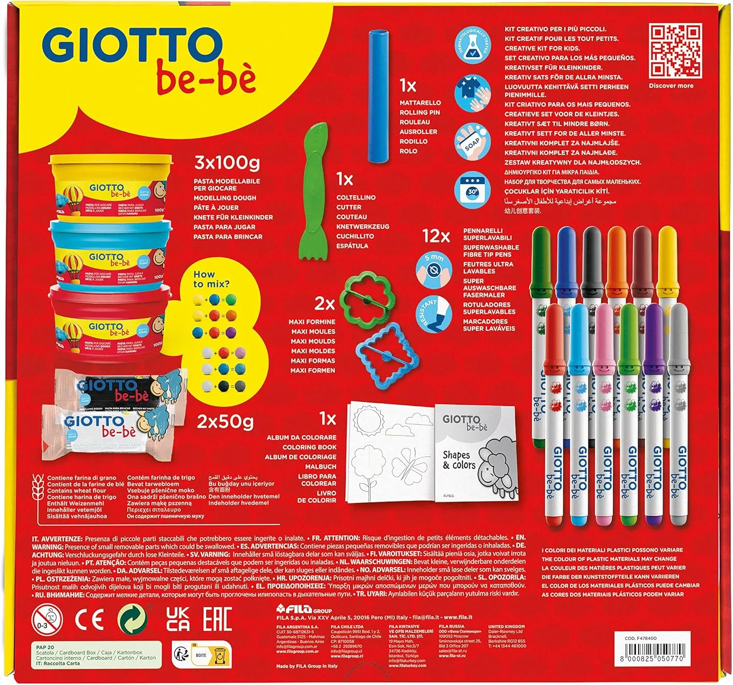 Creative Set, Coloring & Modelling, 22 Pieces