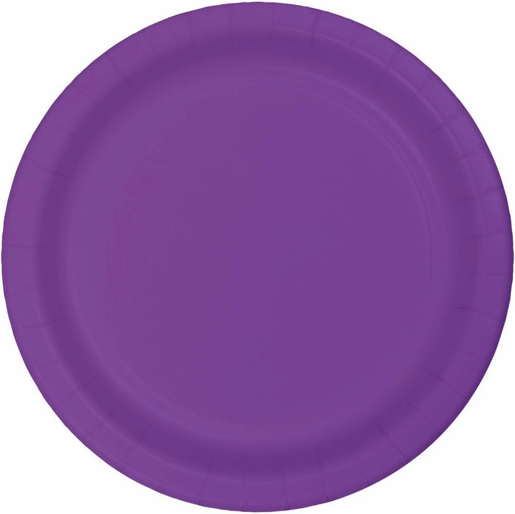 Creative Converting 20 Count Plastic Banquet Plate, 10.25-Inch, Amethyst