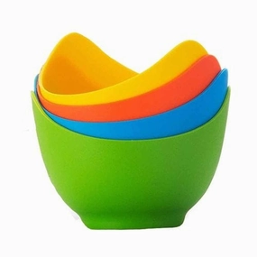 Creative Cooking Silicone Egg Poachers 4 Pack CC-134