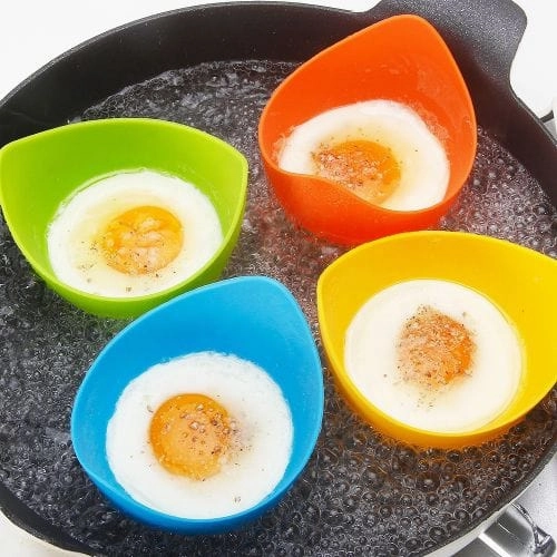 Creative Cooking Silicone Egg Poachers 4 Pack CC-134