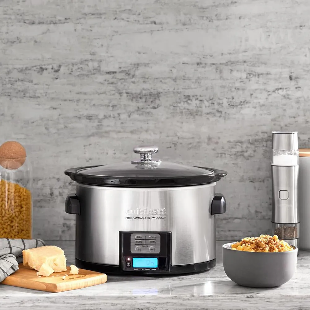 Cuisinart PSC-350 3.5 Quart Programmable Slow Cooker, Stainless Steel, Refurbished