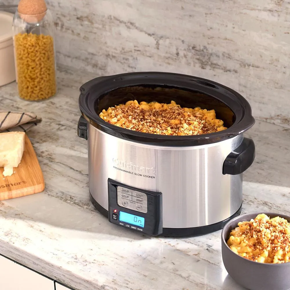 Cuisinart PSC-350 3.5 Quart Programmable Slow Cooker, Stainless Steel, Refurbished