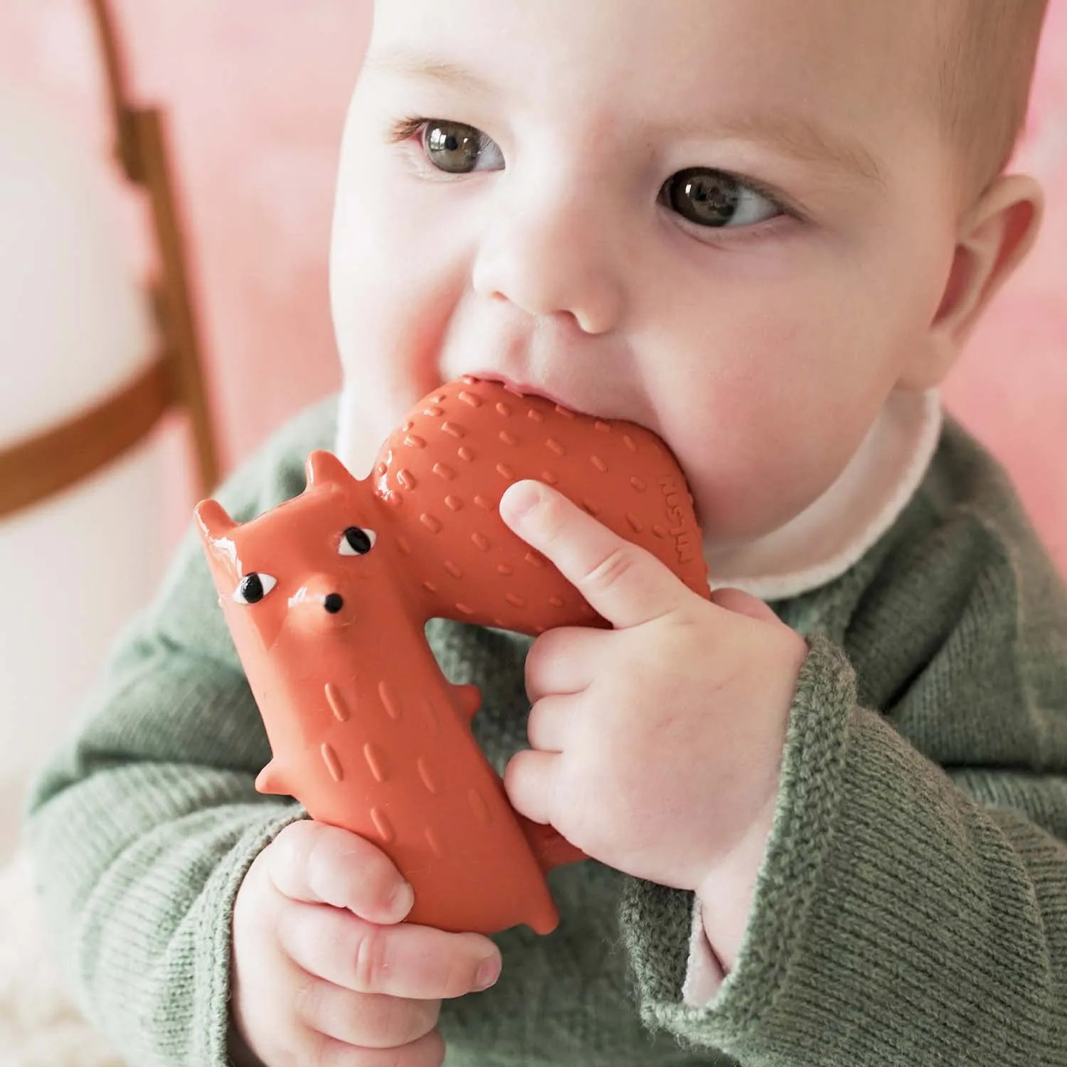 Cyril Squirrel Fox Baby Teether