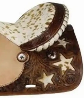 D&L SADDLERY Western Barrel Racing Horse Saddles Trail Equestrian Horse Saddle Classic Quality Premium Leather Comfort for Horse Riding Size:10-18 inches Seat Available, JH04