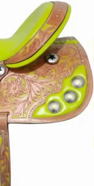 D&L SADDLERY Western Barrel Racing Horse Saddles Trail Equestrian Horse Saddle Classic Quality Premium Leather Comfort for Horse Riding Size:10-18 inches Seat Available, JH05