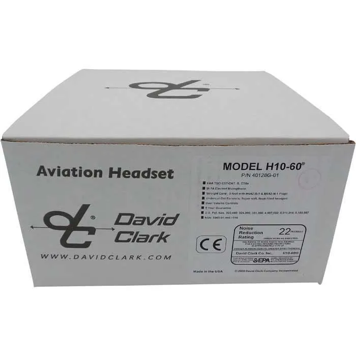 David Clark H10-60 Passive Headset