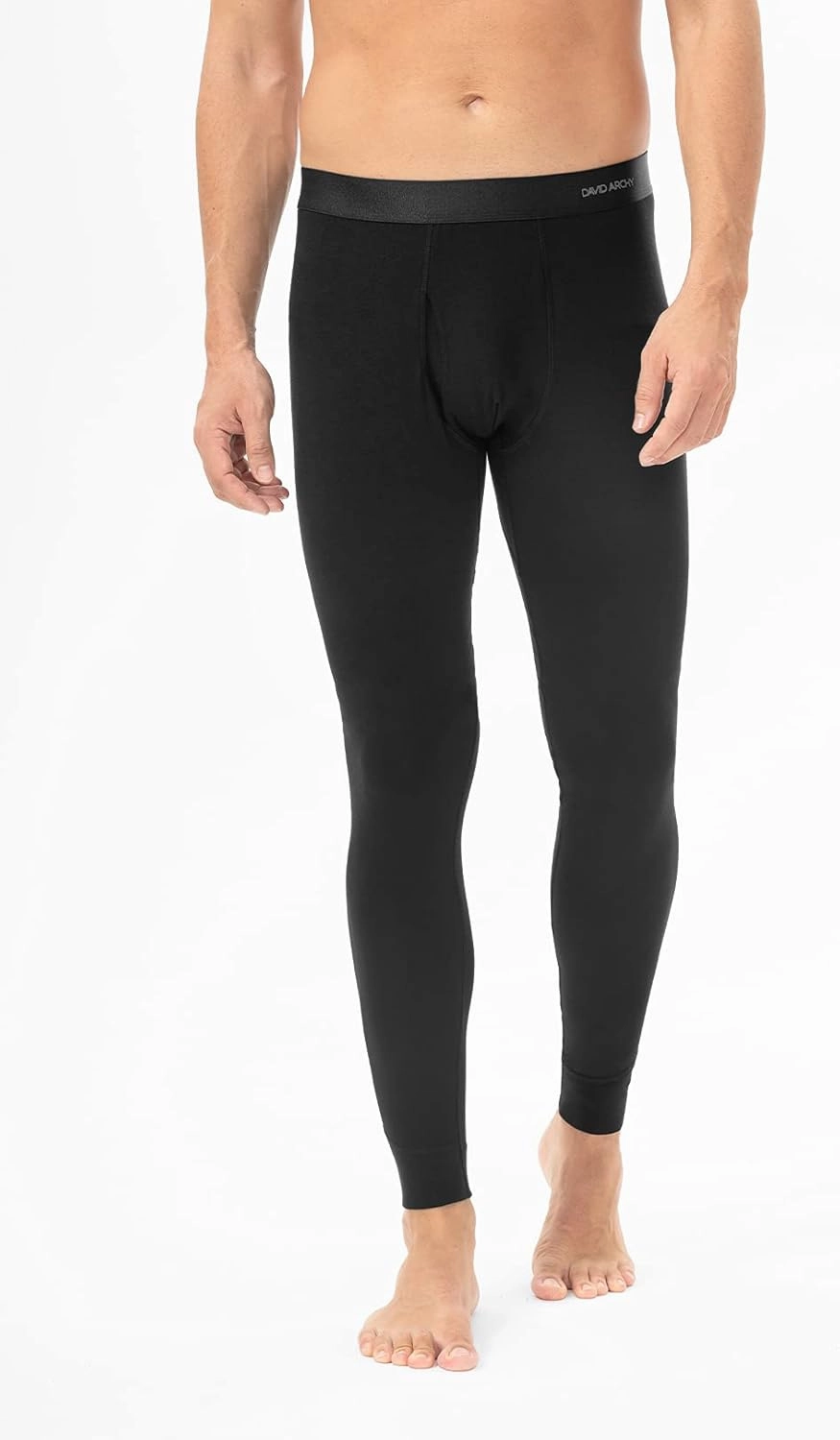 DAVID ARCHY Men's Thermal Underwear Set Winter Warm Base Layers Thermal Top and Bottoms Long Johns Set