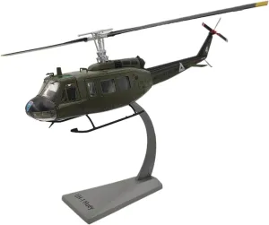 Diecast Plane Model 1：48 Scale for UH-1H Army Huey Helicopter Finished Alloy Military Aircraft Model