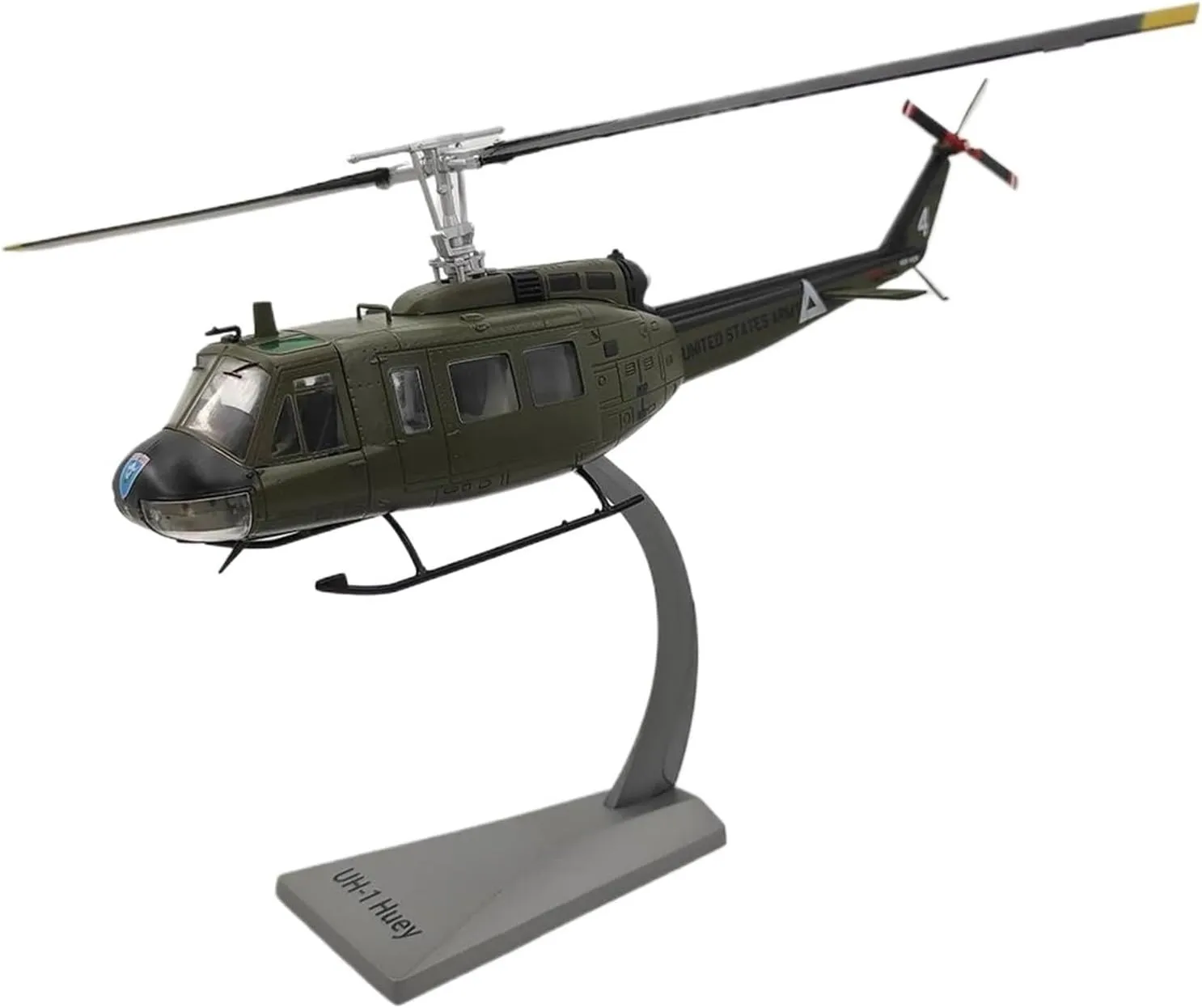 Diecast Plane Model 1：48 Scale for UH-1H Army Huey Helicopter Finished Alloy Military Aircraft Model