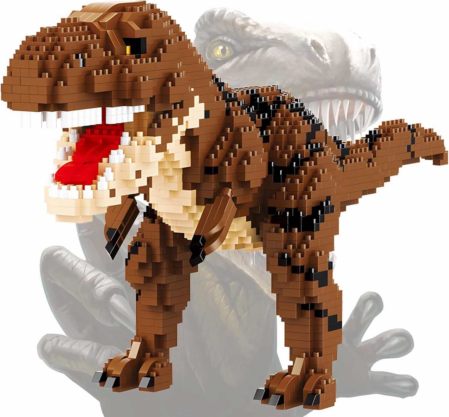 Dinosaur Tyrannosaurus Building Blocks Model Decor Micro Mini Blocks Toy Birthday for Age 6  Children Adults Teens 1559 Pieces