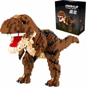 Dinosaur Tyrannosaurus Building Blocks Model Decor Micro Mini Blocks Toy Birthday for Age 6  Children Adults Teens 1559 Pieces