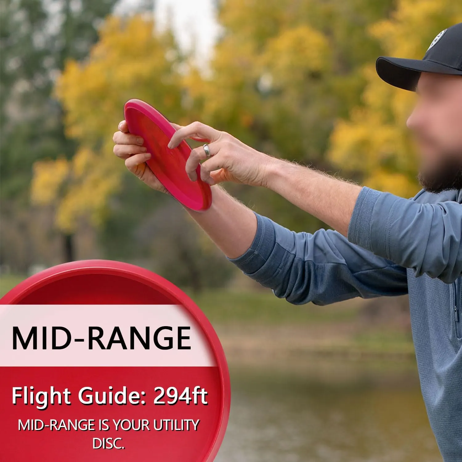 Disc Golf Mid Range | Flying Golf Discs Set of 6 for Beginners – DIY Your Discs