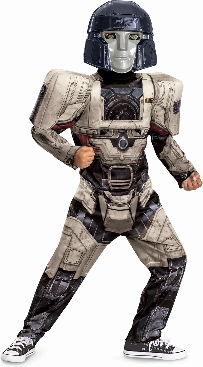 Disguise Boys Megatron Transformers One Costume, Official Transformers Animated Movie Muscle Costume for Kids