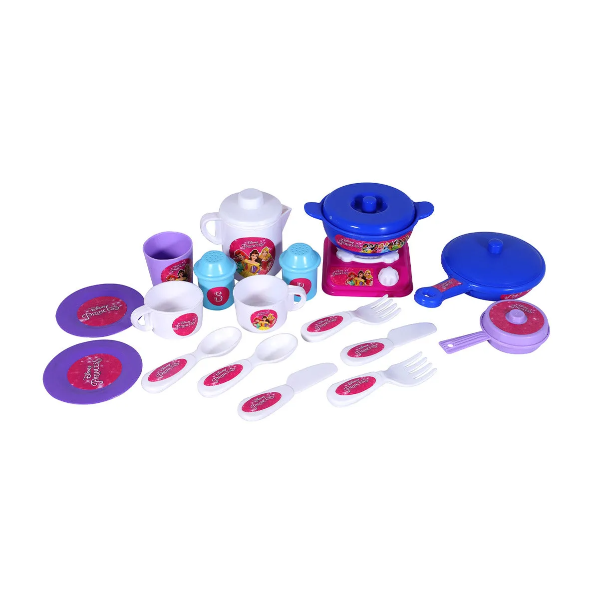 Disney Princess Kitchen Set | Kids Kitchen Set | Role Play Set | Pretend Play Kitchen Accessories Set | Cooking set | Miniature Household Set | For Kids age 3  years