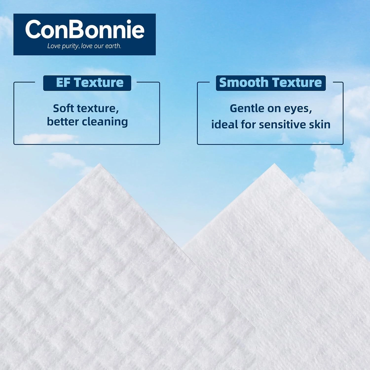 Disposable Face Towel XL, Ultra Ed., 10"×12" Bio-based Facial Towels, Extra Thick Soft Large Face Towelettes, Makeup Remover Dry Wipes for All Skin Types, Facial Tissue,100 Count (2 Pack)