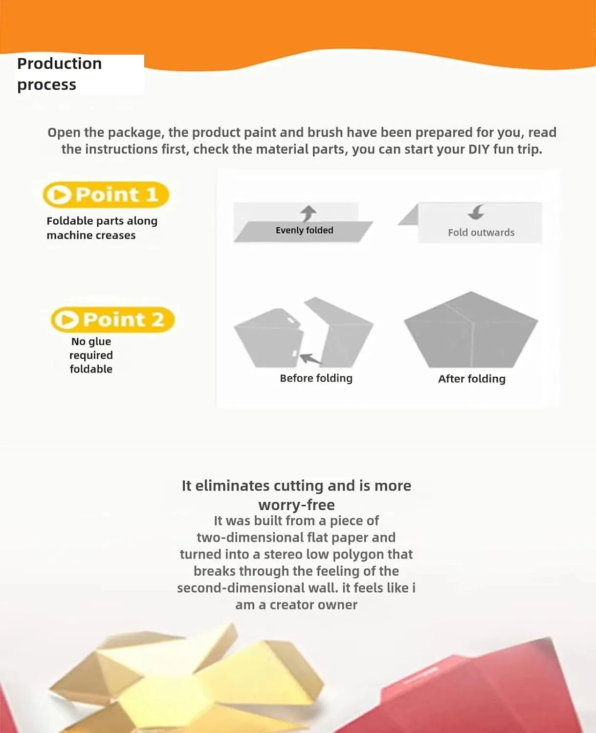 DIY Paper Box Toys, DIY Handmade Paper Box Models, Children's Creative Paper Boxes, Ability Cultivation. Comes with a 12-Color Paint Set. (Train)