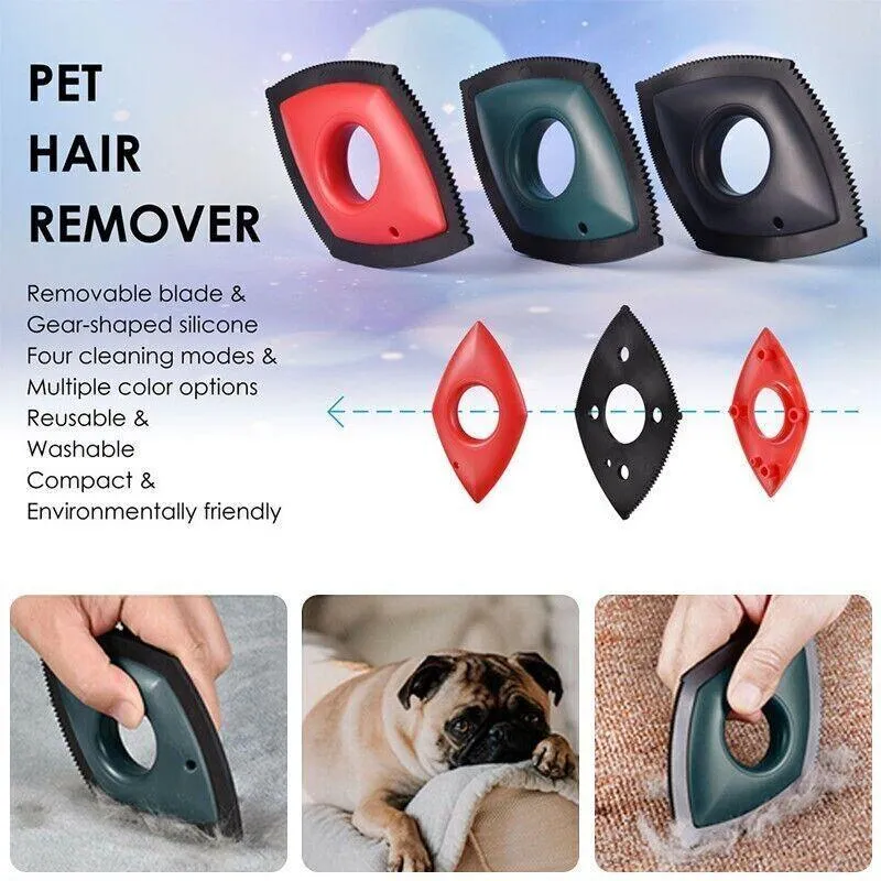Dog Pet Hair Remover Brush Reusable Fur Cat Lint Cleaning Brush Removal Roller