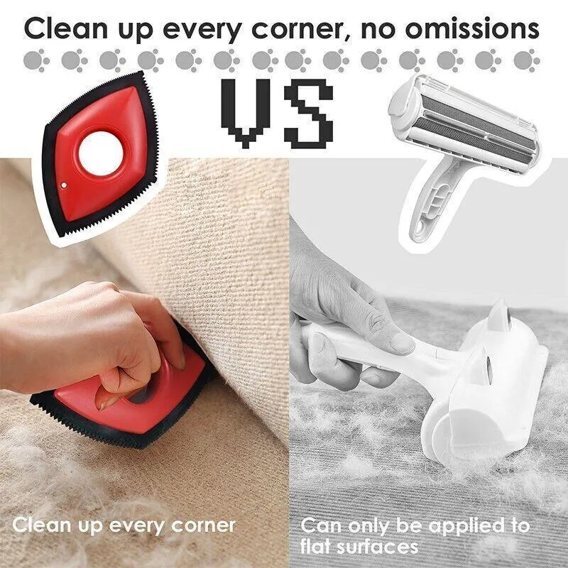 Dog Pet Hair Remover Brush Reusable Fur Cat Lint Cleaning Brush Removal Roller
