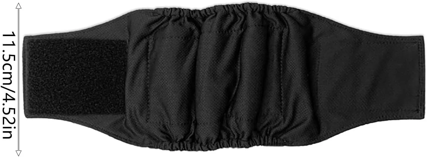 Dog Physiological Pants Can Be Changed and Washed with Diapers. Dog Anti Harassment and Polite Wearing of Physiological Belts and Pet 3PC Dog Expensive Things (Black, One Size)