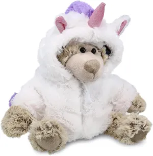 DolliBu Polar Bear Unicorn Plush with Clothes Stuffed Animal Toy - Super Soft BearCorn Dress Up with Removable Plush Unicorn Outfit, Cute Fantasy Wildlife Gift - 10 Inches